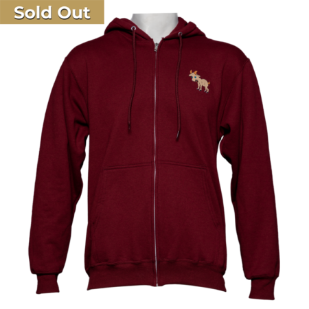 Burgundy Unisex Zippie (Hoodie)
