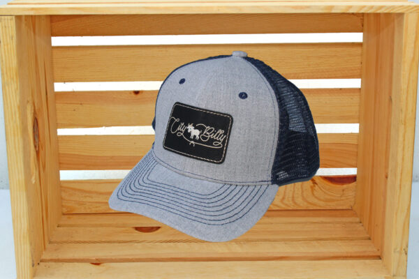 Grey/Dark Blue Mesh Unisex Cap
